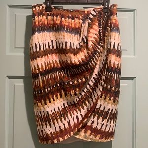 Gorgeous Lafayette 148 faux wrap skirt size 10 EUC